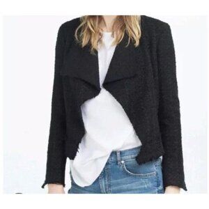 Zara Woman Black Textured Jacket Size Small